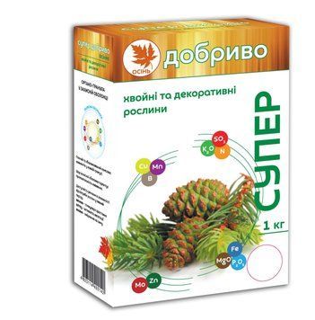 Супер Добриво Осіннє. Хвойні та декоративні культури 1 кг 4991 фото
