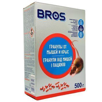 Брос від щурів та мишей 500 г (гранула) 4835 фото